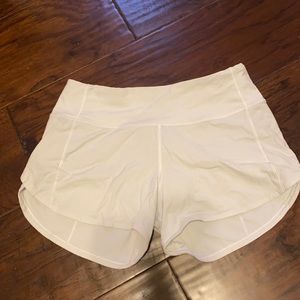 Lululemon white shorts